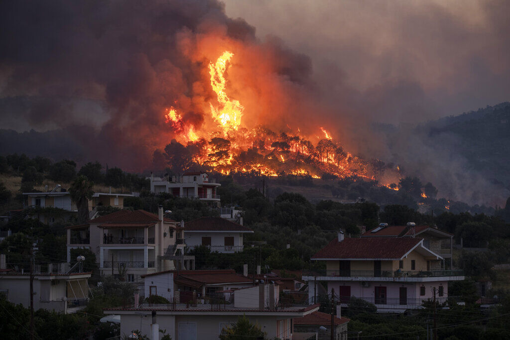 APTOPIX Greece Fire